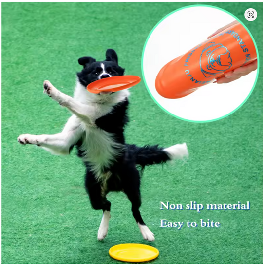 Pet Dog Flying Discs Funny Dog Toy Training Flying Discs Interactive Bite Resistant Silica Gel Soft Toys
