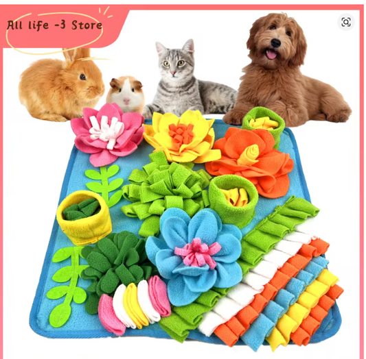 Pet Sniffing Training Mat Dogs Cats Educational Stress Relief Bite Resistant Slow Food Mat Pets Eco-friendly Training Blanket